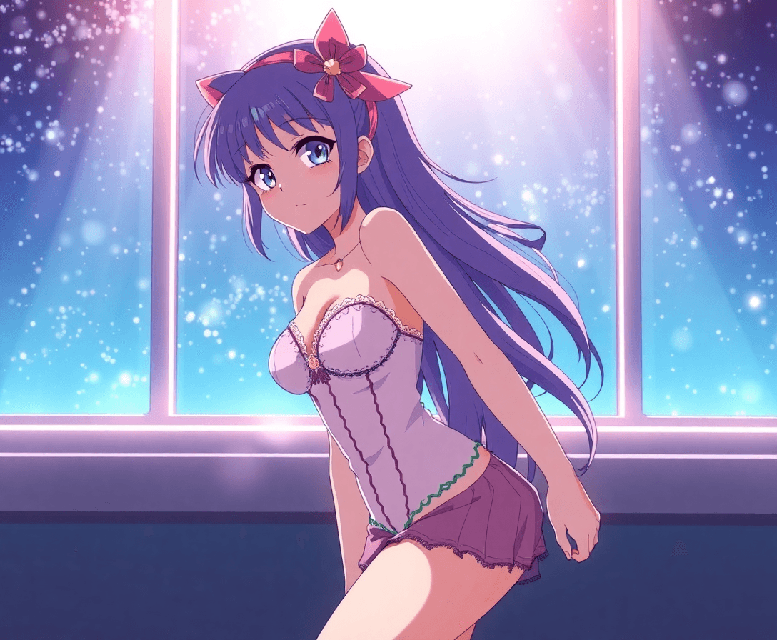 Mila superstar, das bekannte Mädchen aus der gleichnahmigen anime serie soll in sexy unterwäsche dargestellt werden