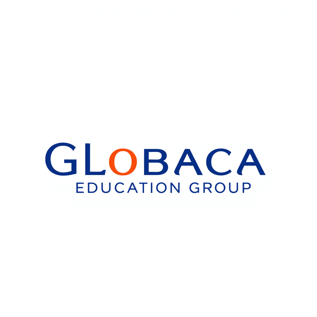 create a professional logo for Globaca Education Group. We are international school operators and management consultants working in the. MENA region. The logo should use no more than 5 colors and not resemble any similar industry company logos. use a white background