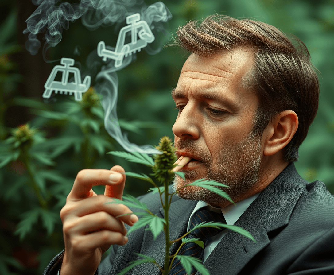 macron smoking ganja
