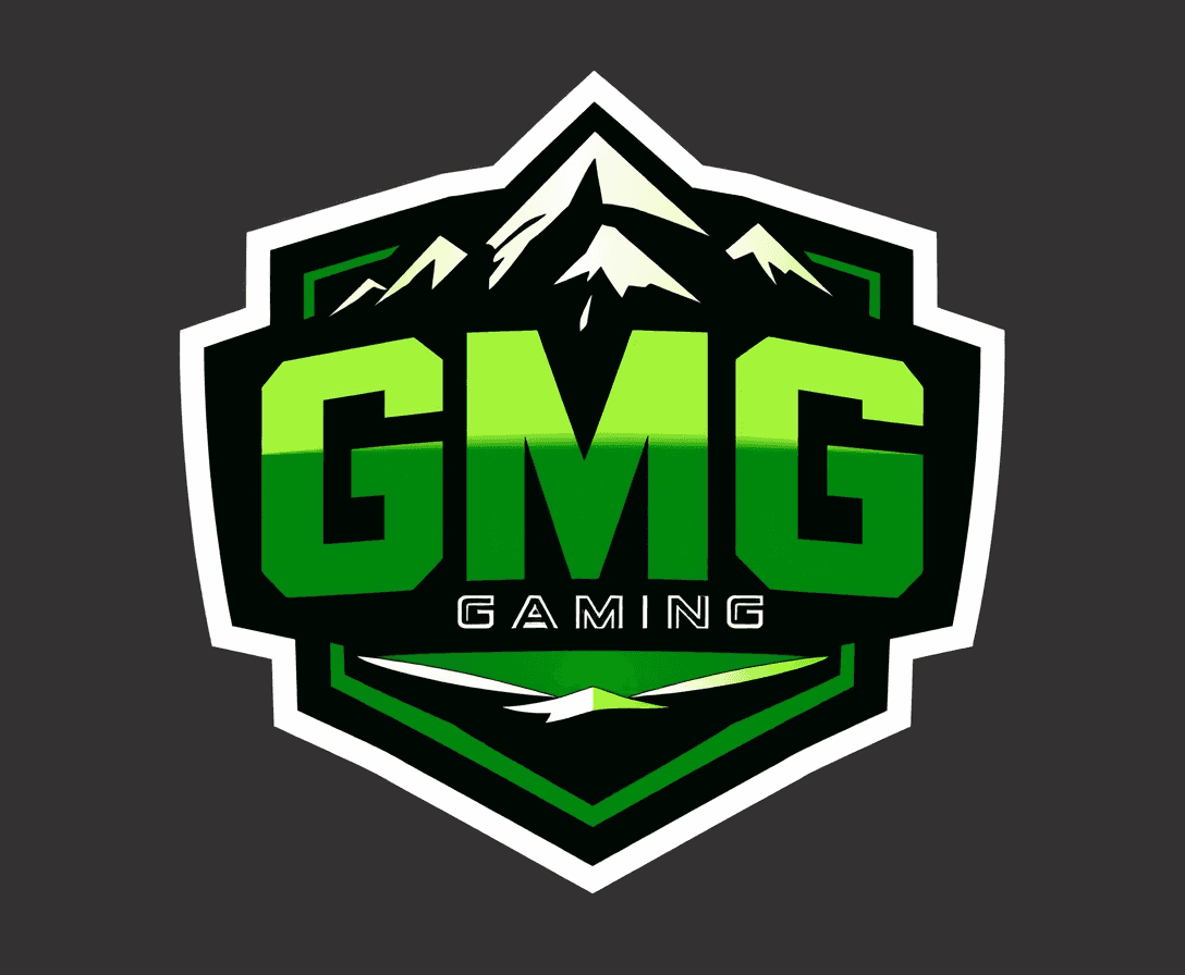 Create in image of a gMg logo green mountain gaming and their squad division. Use information from discord and steam. MAke it a full body logo
