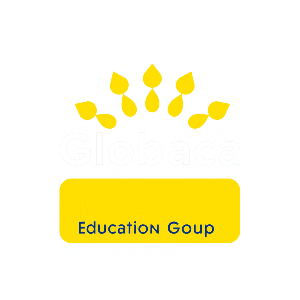 create a professional logo for Globaca Education Group. We are international school operators and management consultants working in the. MENA region. The logo should use no more than 5 colors and not resemble any similar industry company logos. use a white background