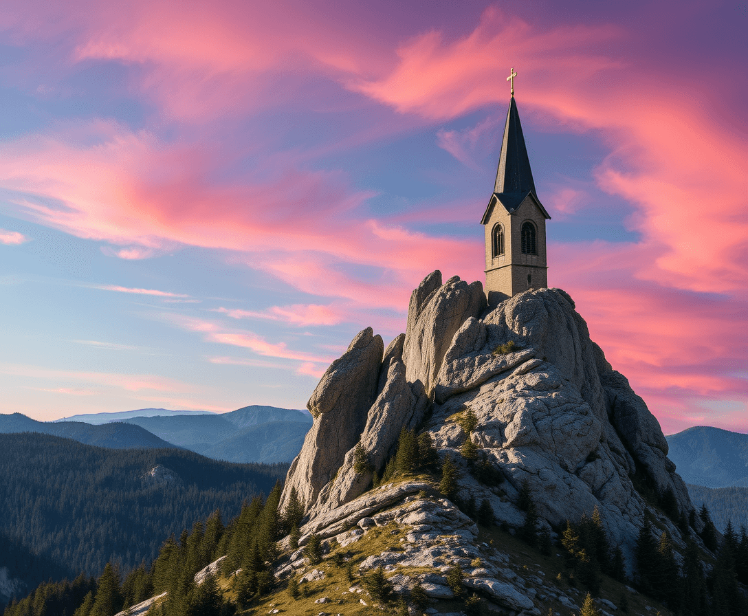 church  mountain top

